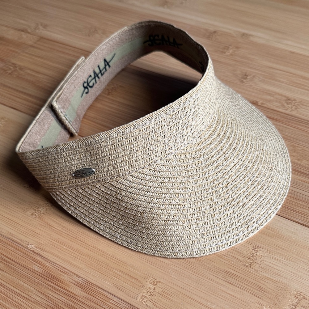 Scala Women's Tan Sun Visor